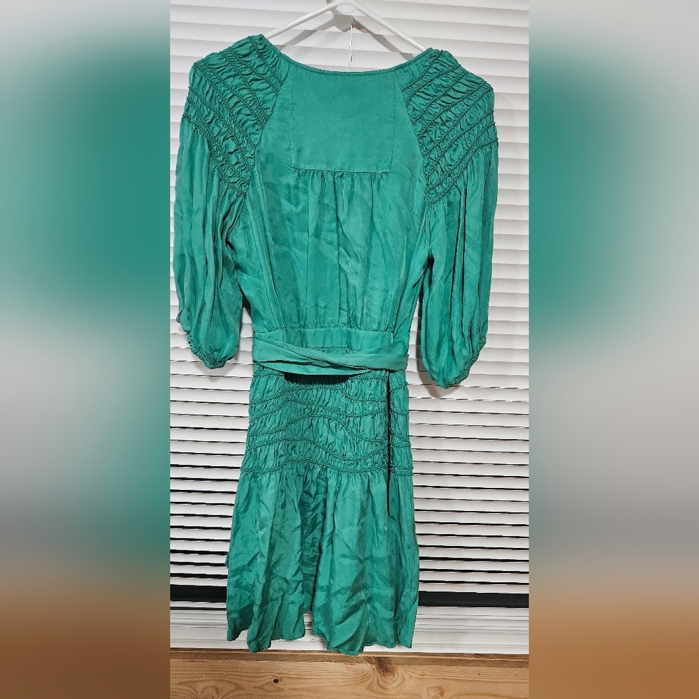 Ted Baker Taluna Smocked Wrap Minidress, Size 3 (US 10) - Picture 6 of 6